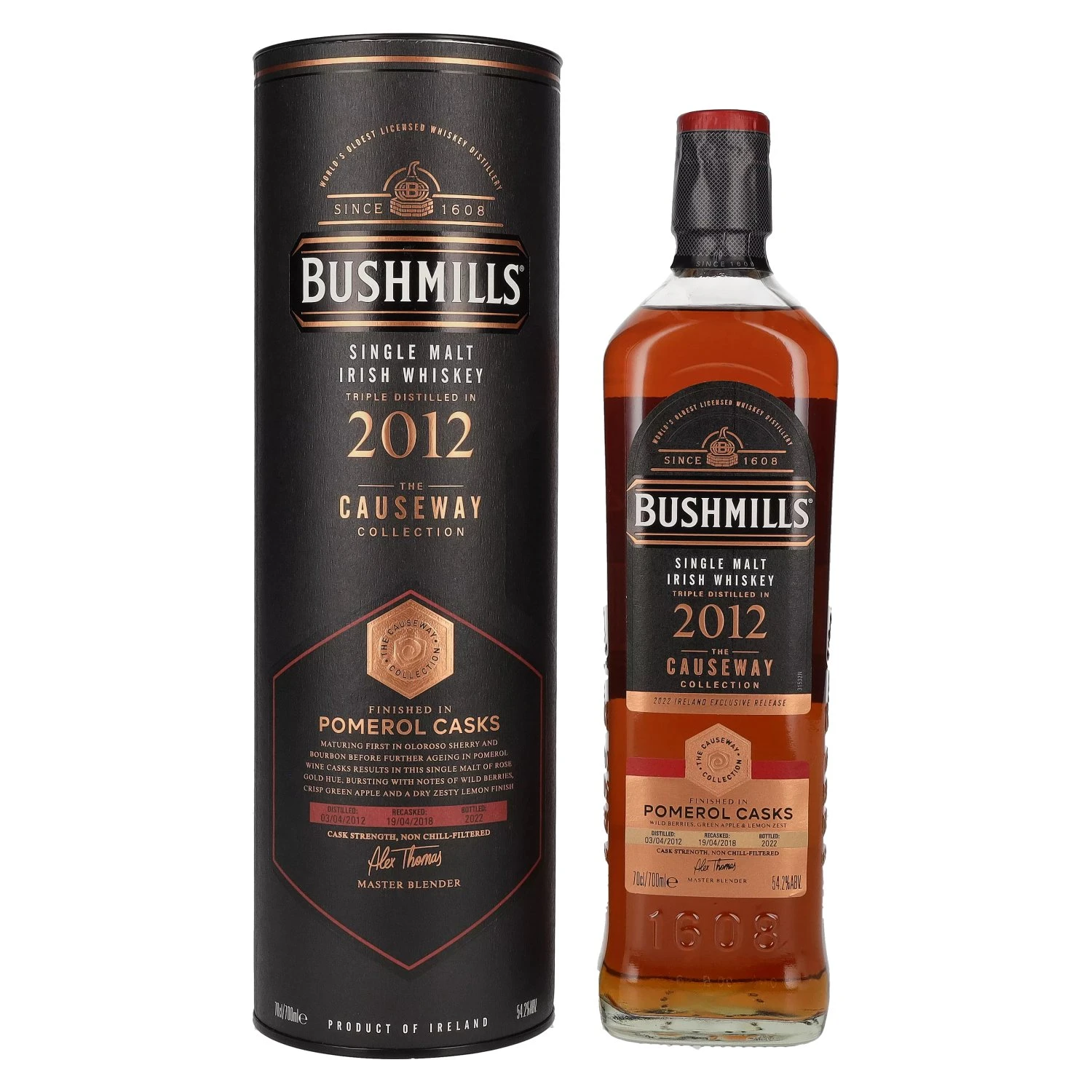 Bushmills The Causeway Collection 10 Year Old Pomerol Finish