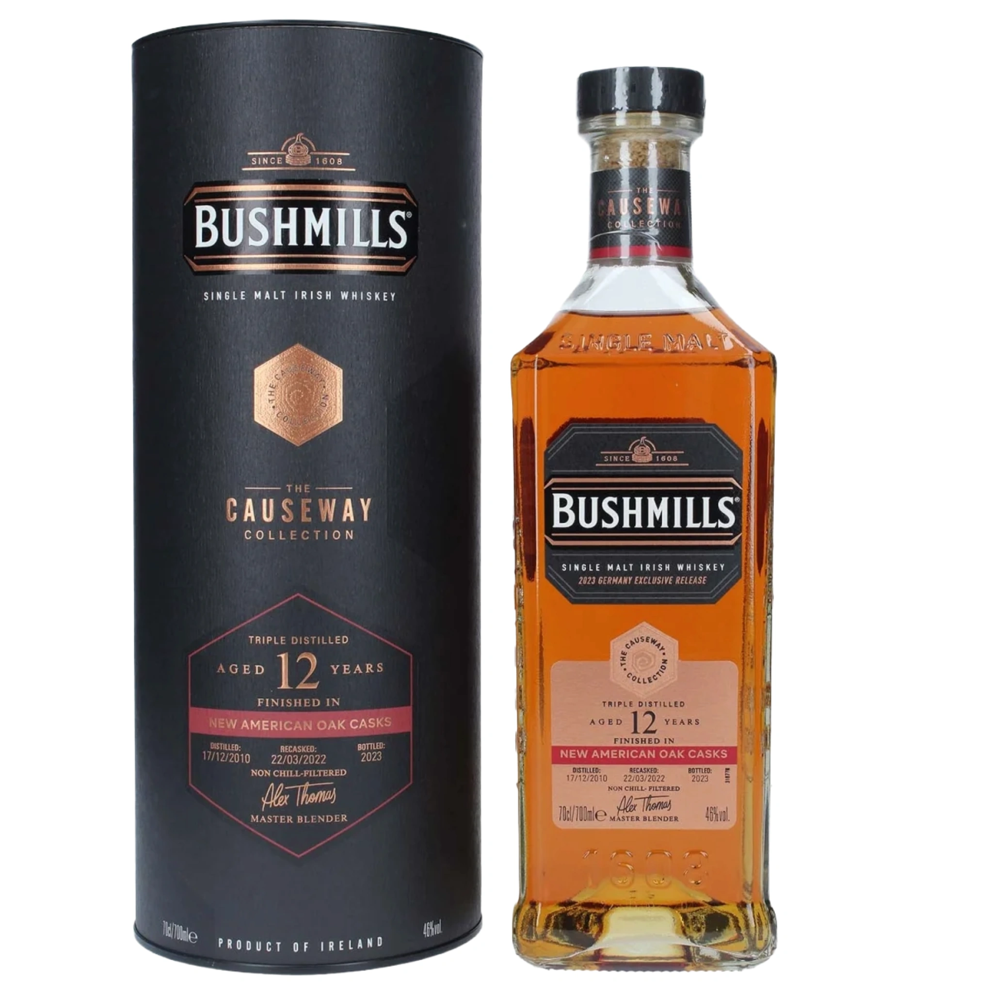 Bushmills The Causeway Collection 12 Year Old New American Oak Finish