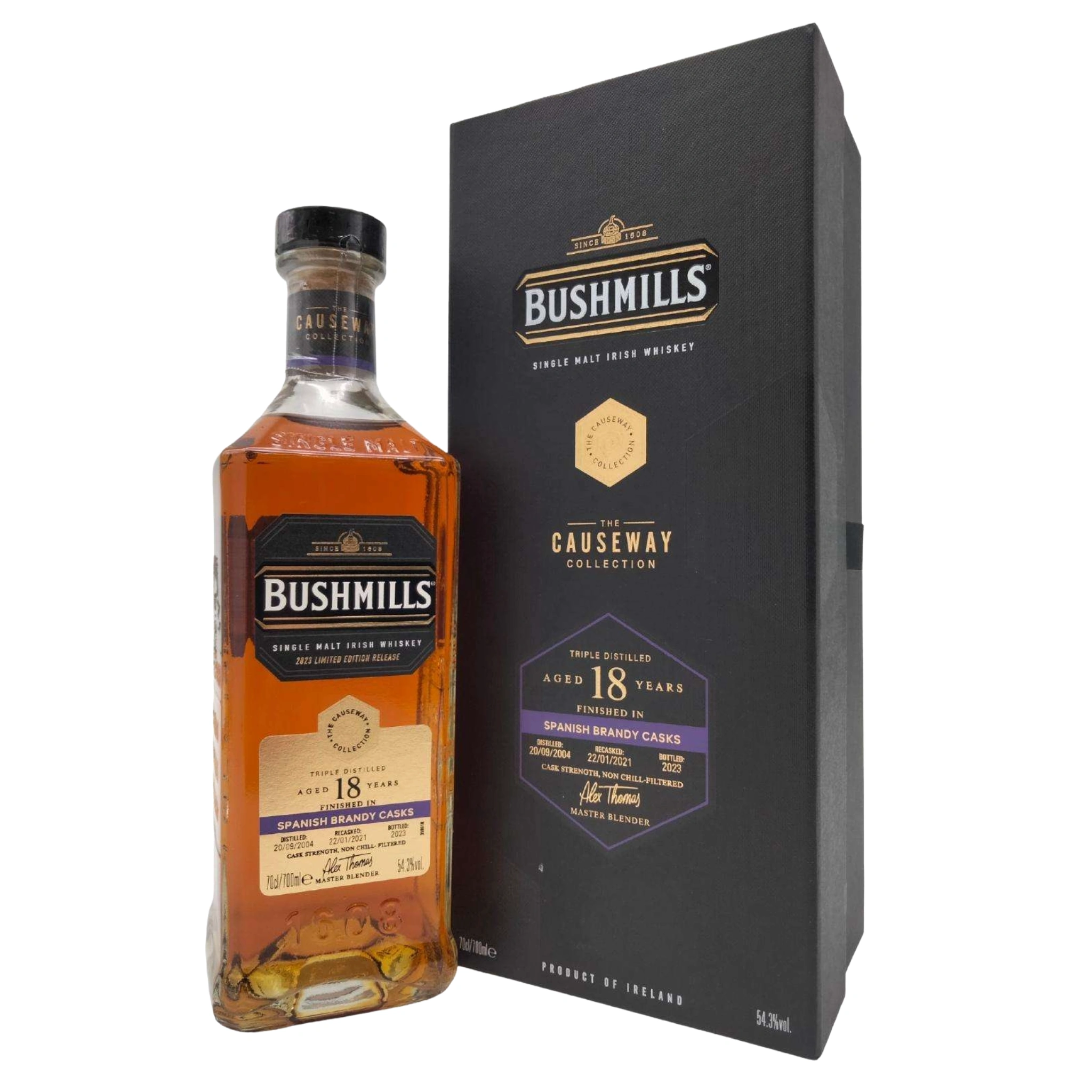 Bushmills The Causeway Collection 18 Year Old Spanish Brandy Finish