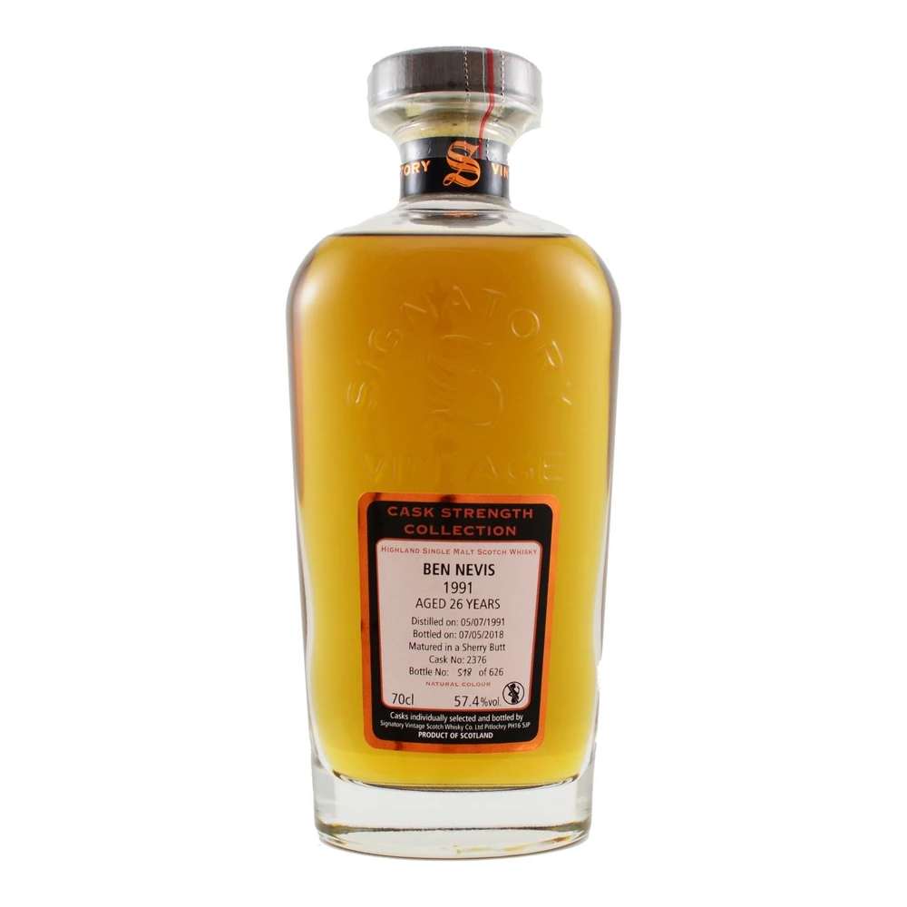 Ben Nevis 26 Years Old 1991 Cask #2376 (Signatory)