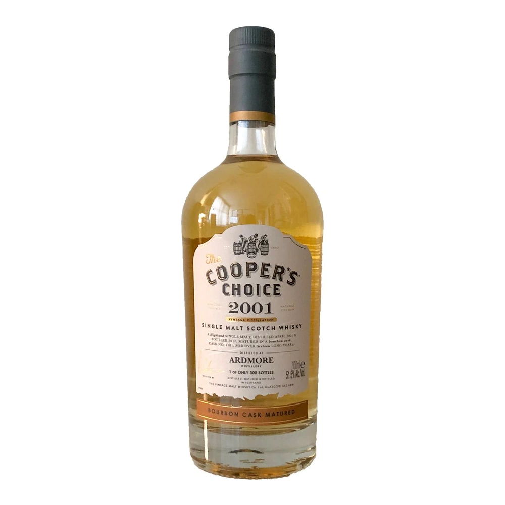 Ardmore 16 Year Old 2001 Cask #1581 (The Vintage Malt Whisky Co)