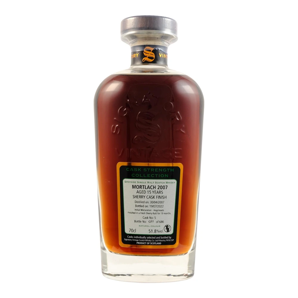 Mortlach 15 Years Old 2007 Cask #5 (Signatory Vintage)