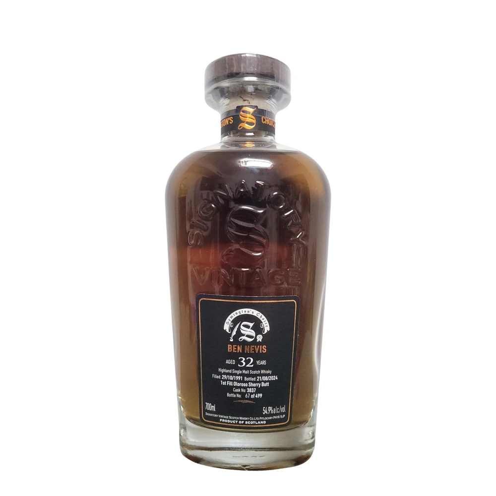 Ben Nevis 32 Years Old 1991 Cask #3837 (Signatory)