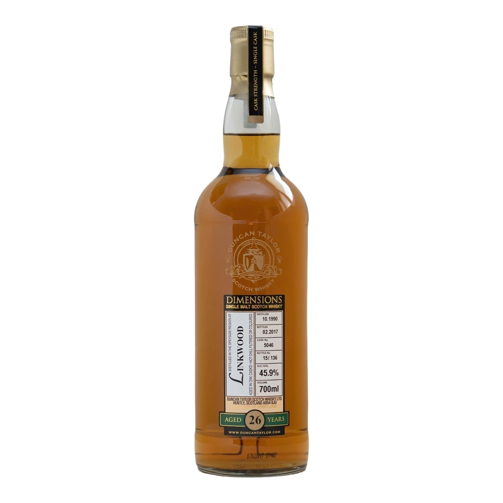 Linkwood 26 Years Old 1990 Cask #5046 (Duncan Taylor)