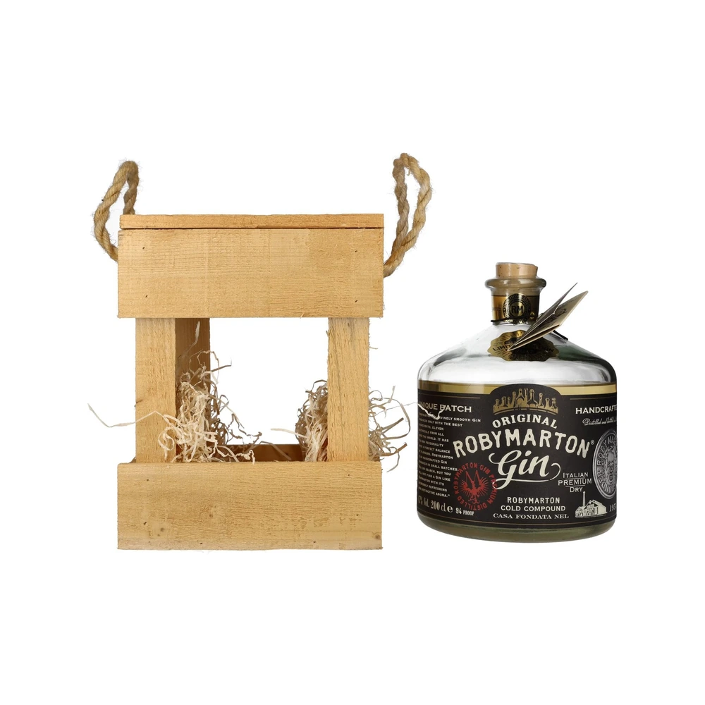 Roby Marton Gin Original Italian Premium Dry in Holzkiste