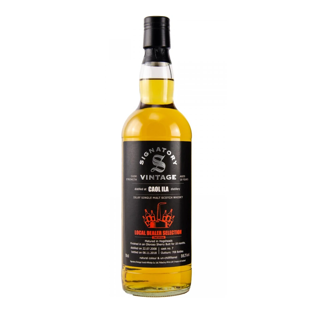 Caol Ila 10 Years Old 2008 Cask #7 (Signatory)
