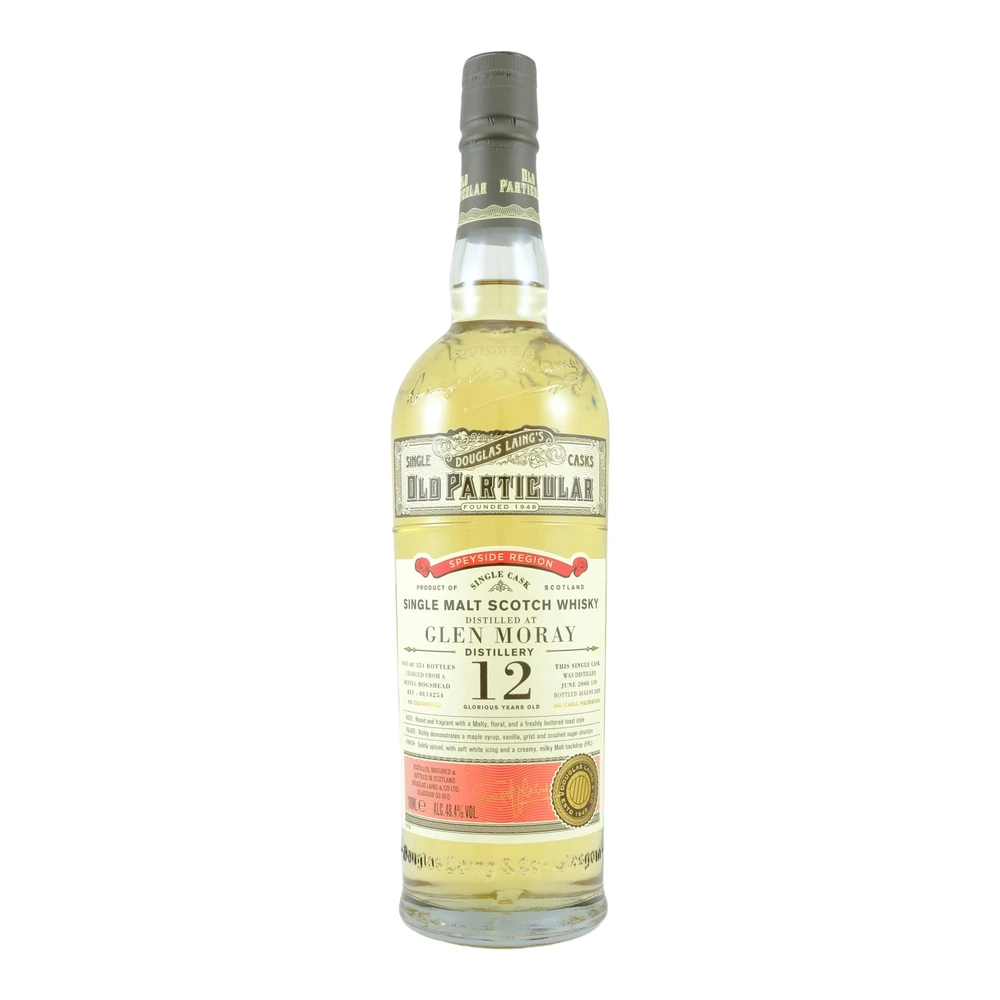 Glen Moray 12 Years Old 2008 Cask #DL 14254 (Old Particular)