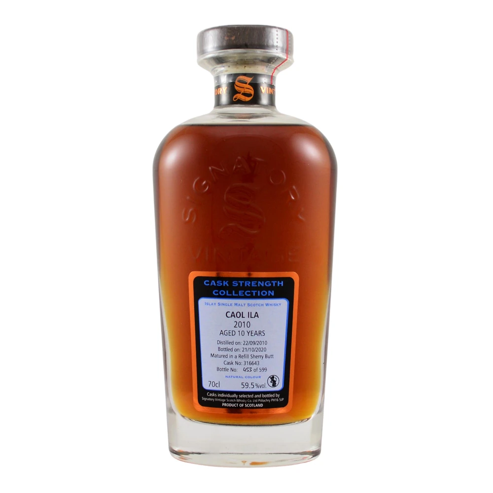 Caol Ila 10 Years Old 2010 Cask #316643 (Signatory)