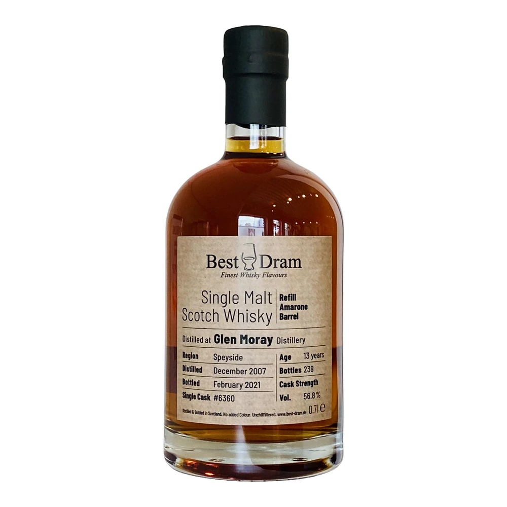 Glen Moray 13 Years Old 2007 Cask #6360 (Best Dram)