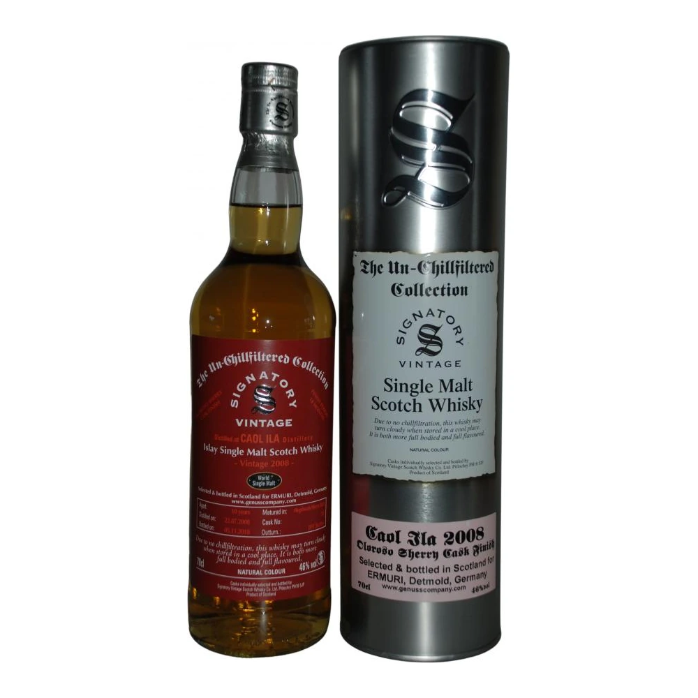Caol Ila 10 Years Old 2008 Cask #10 (Signatory)