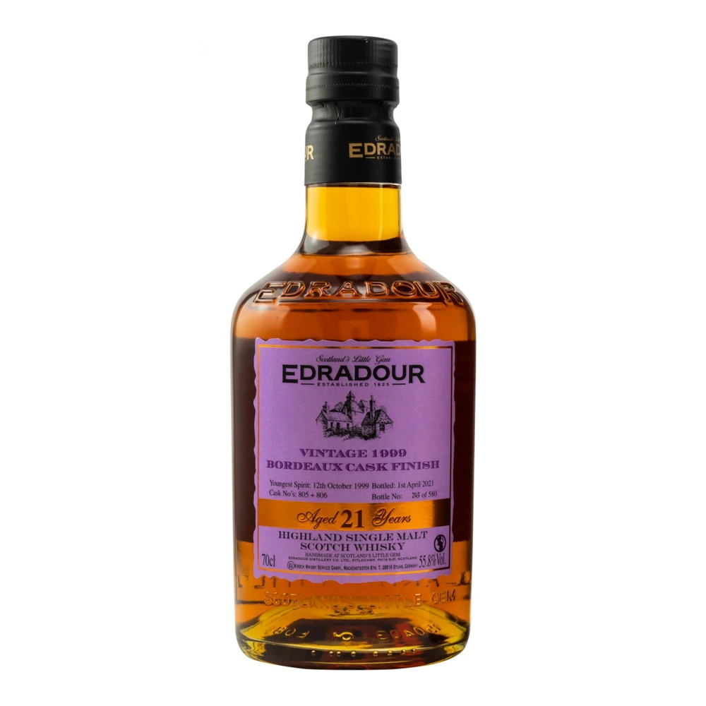 Edradour Vintage Bordeaux Cask Finish 21 Years Old 1999