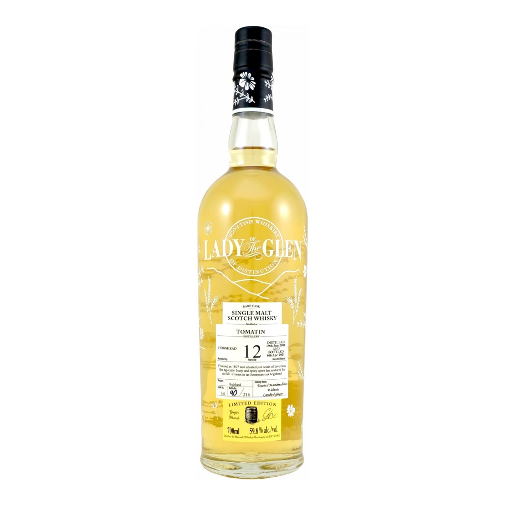 Tomatin 12 Years Old 2008 Cask #747 (Lady of the Glen)
