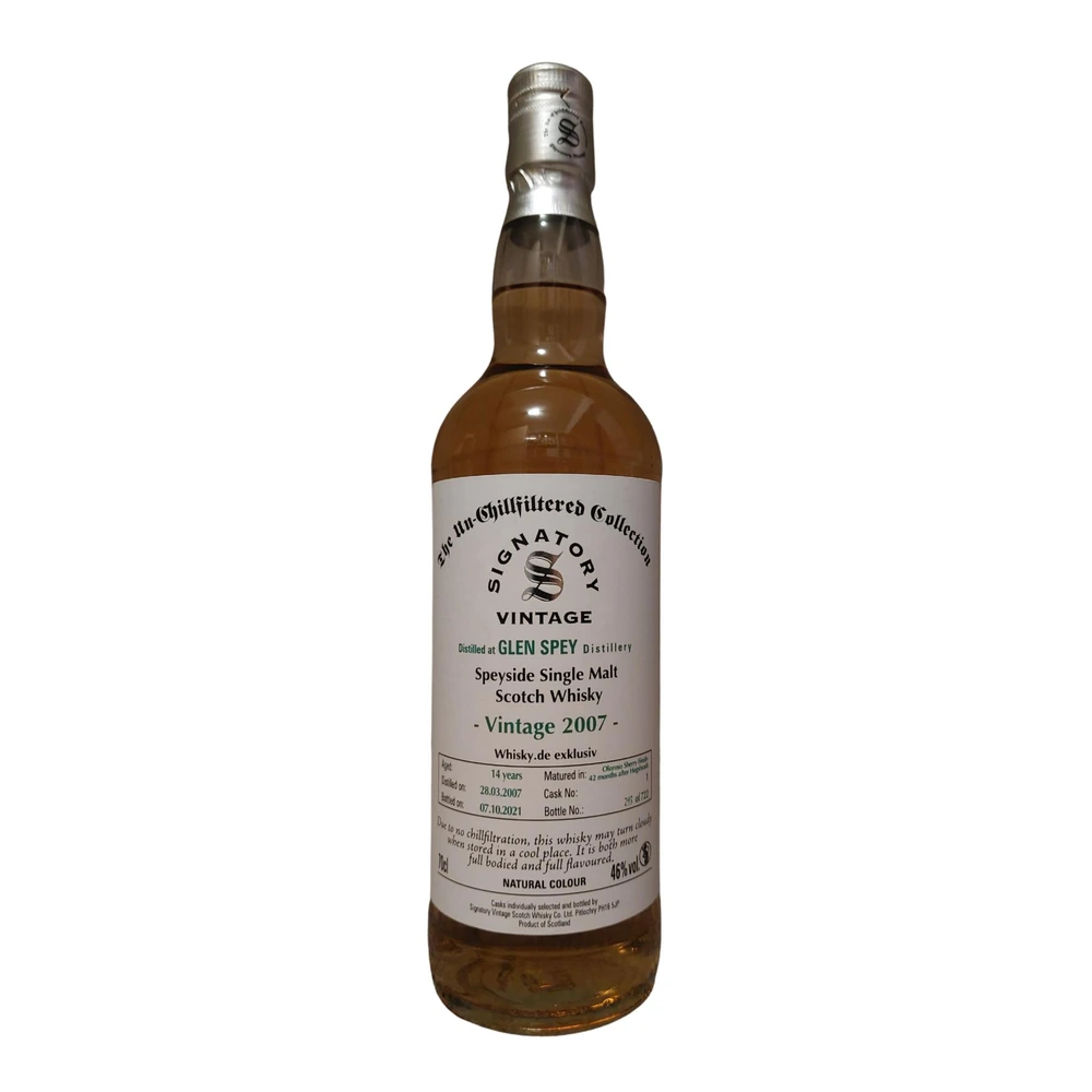 Glen Spey 14 Years Old 2007 Cask #1 (Signatory)