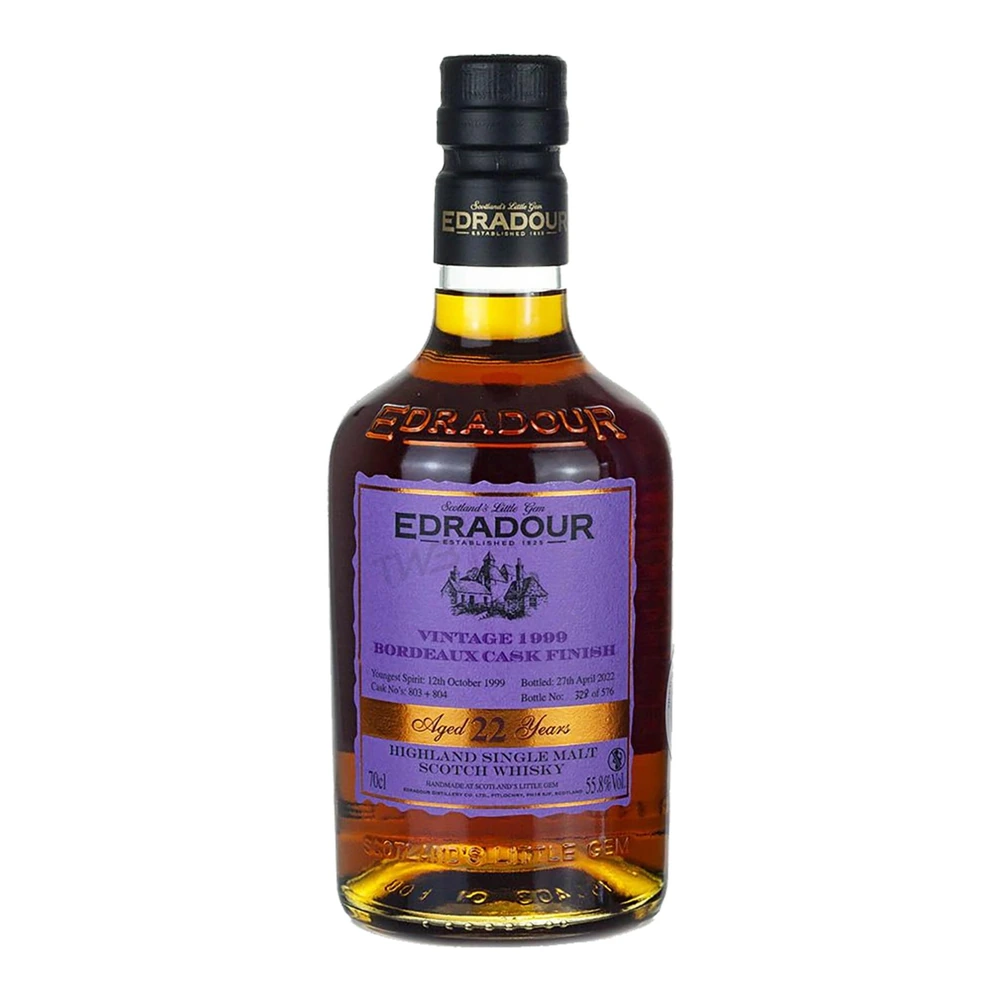 Edradour Vintage - Bordeaux Cask Finish 22 Years Old 1999