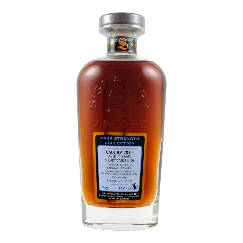 Caol Ila 11 Years Old 2010 Cask #103 (Signatory)