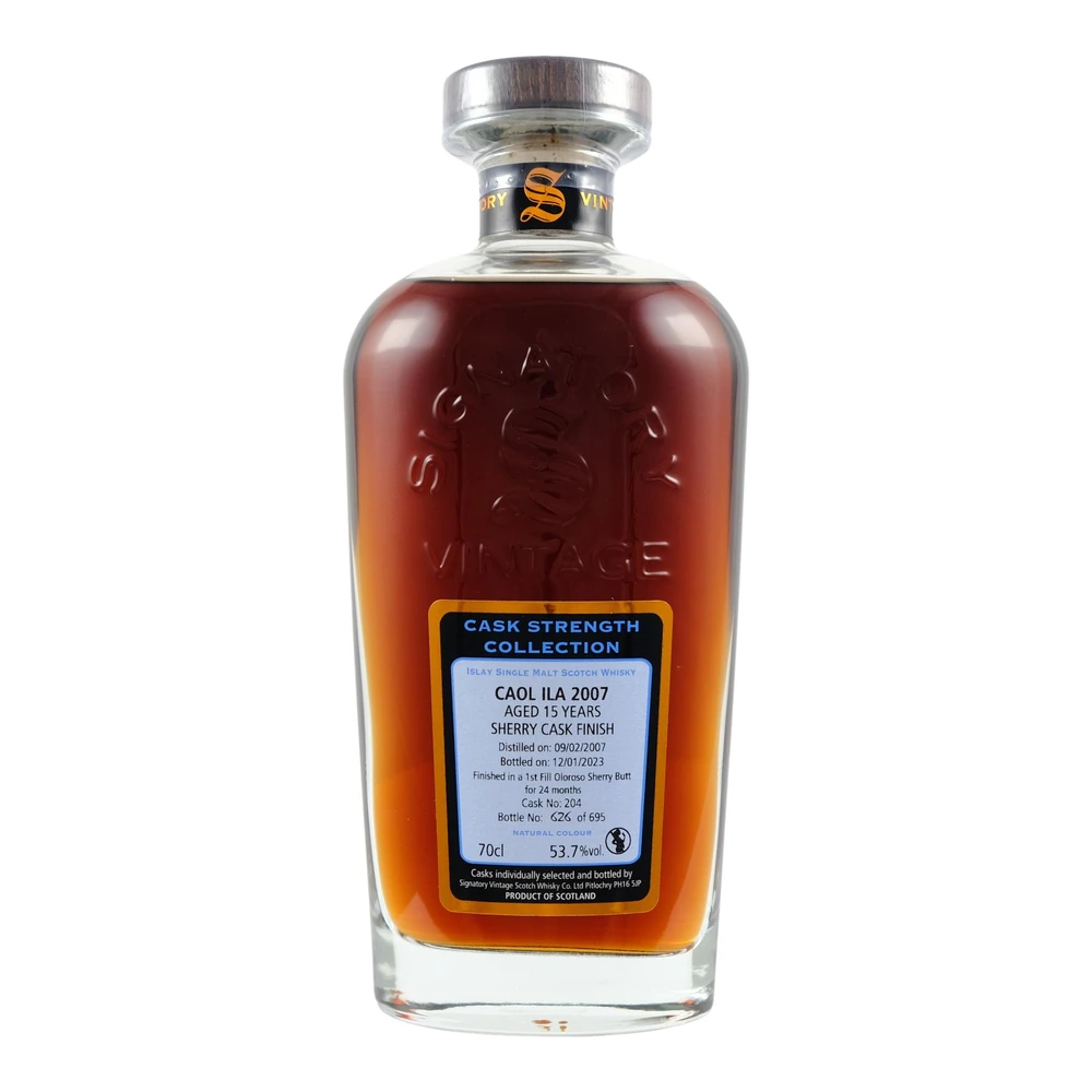 Caol Ila 15 Years Old 2007 Cask #204 (Signatory)