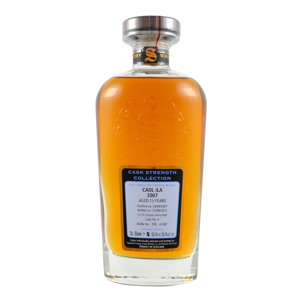 Caol Ila 15 Years Old 2007 Cask #4 (Signatory)