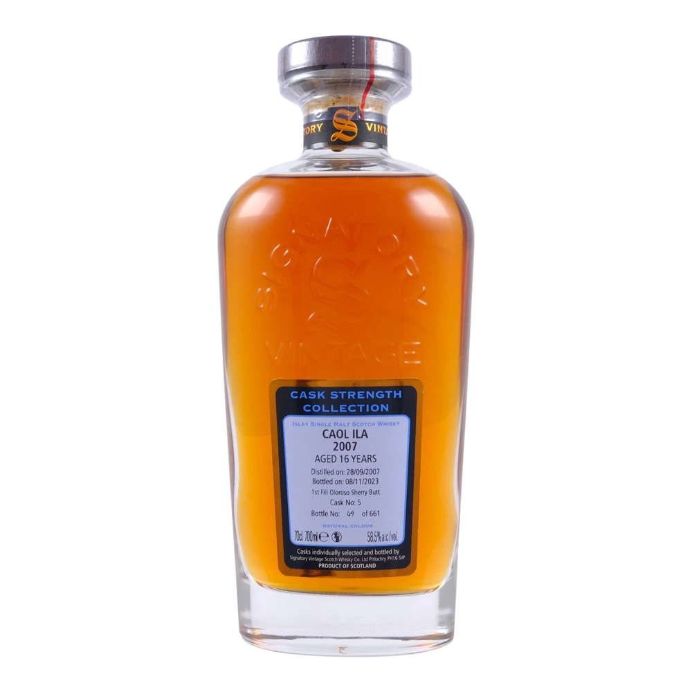 Caol Ila 16 Years Old 2007 Cask #5 (Signatory)