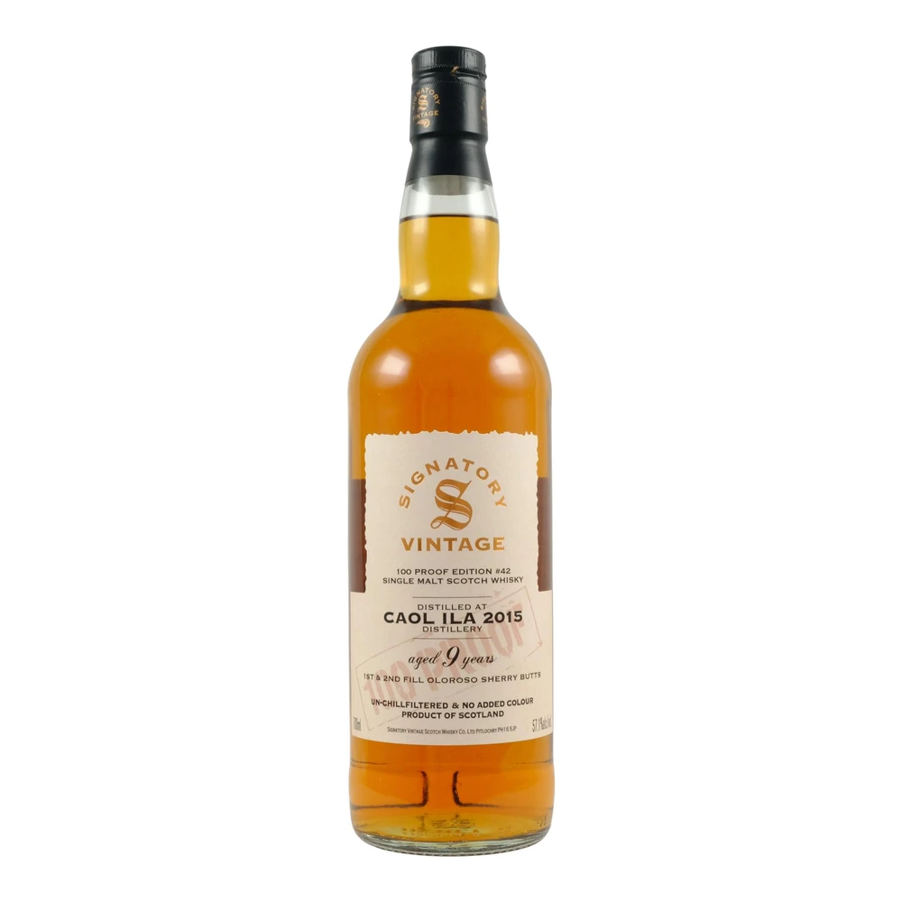 Caol Ila 9 Years Old 2015 100 Proof Edition #42 (Signatory)