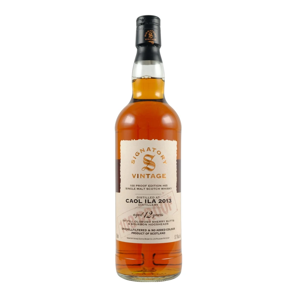 Caol Ila 12 Years Old 2013 100 Proof Edition #65 (Signatory)