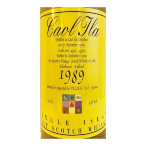 Caol Ila 9 Years Old 1989 Cask #4592 + 93 (Signatory)