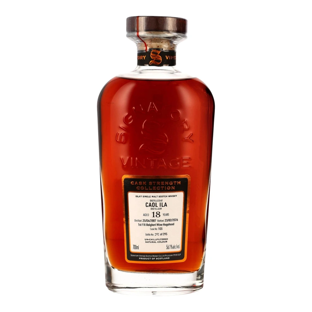 Caol Ila 18 Years Old 2007 Cask #105 (Signatory)