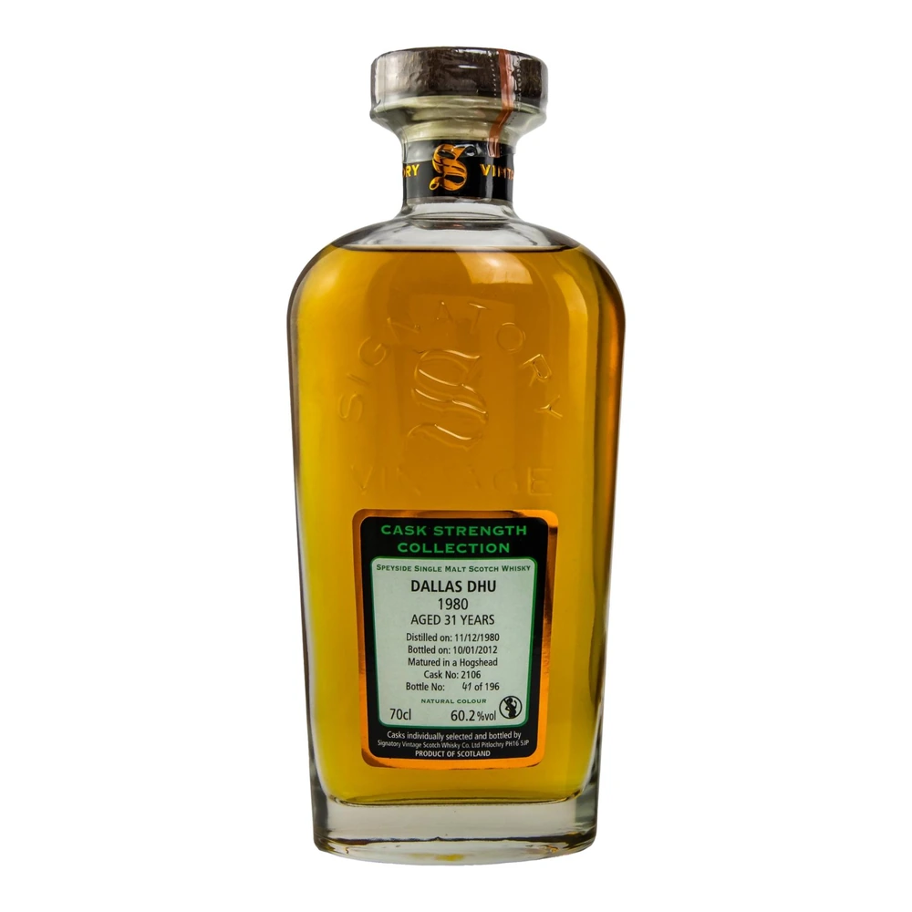 Dallas Dhu 31 Years Old 1980 Cask #2106 (Signatory)