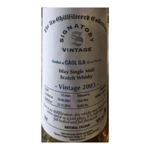 Caol Ila 12 Years Old 2003 Cask #302482 + 302483 (Signatory)