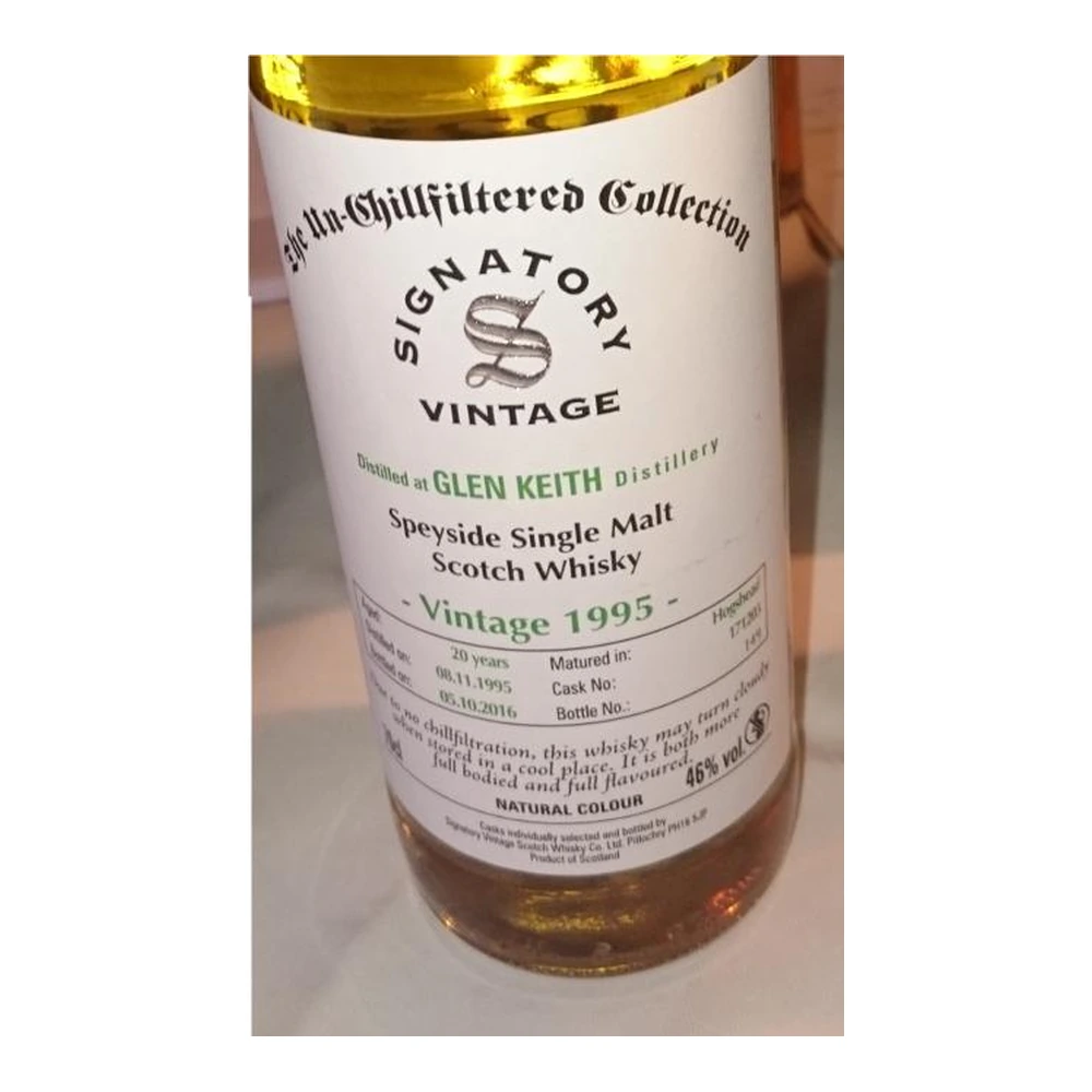 Glen Keith 20 Years Old 1995 Cask #171203 (Signatory)