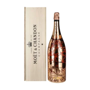 Moët & Chandon N.I.R. Nectar Imperial Rosé Dry Luminous Edition in wooden box