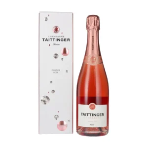 Taittinger Champagne Prestige Rosé Brut in gift box