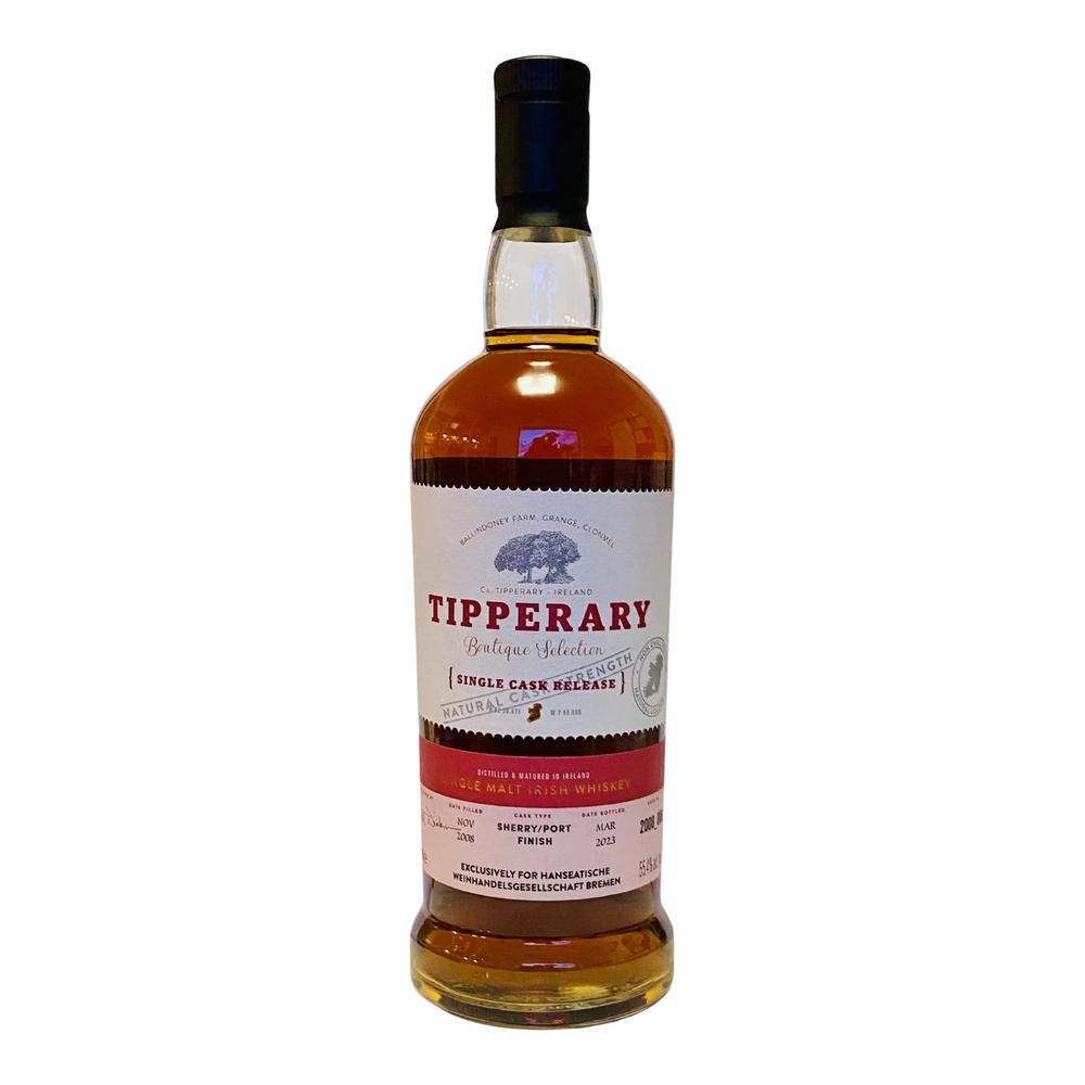 Tipperary 2008 Cask #2008_006 Sherry/ Port Finish