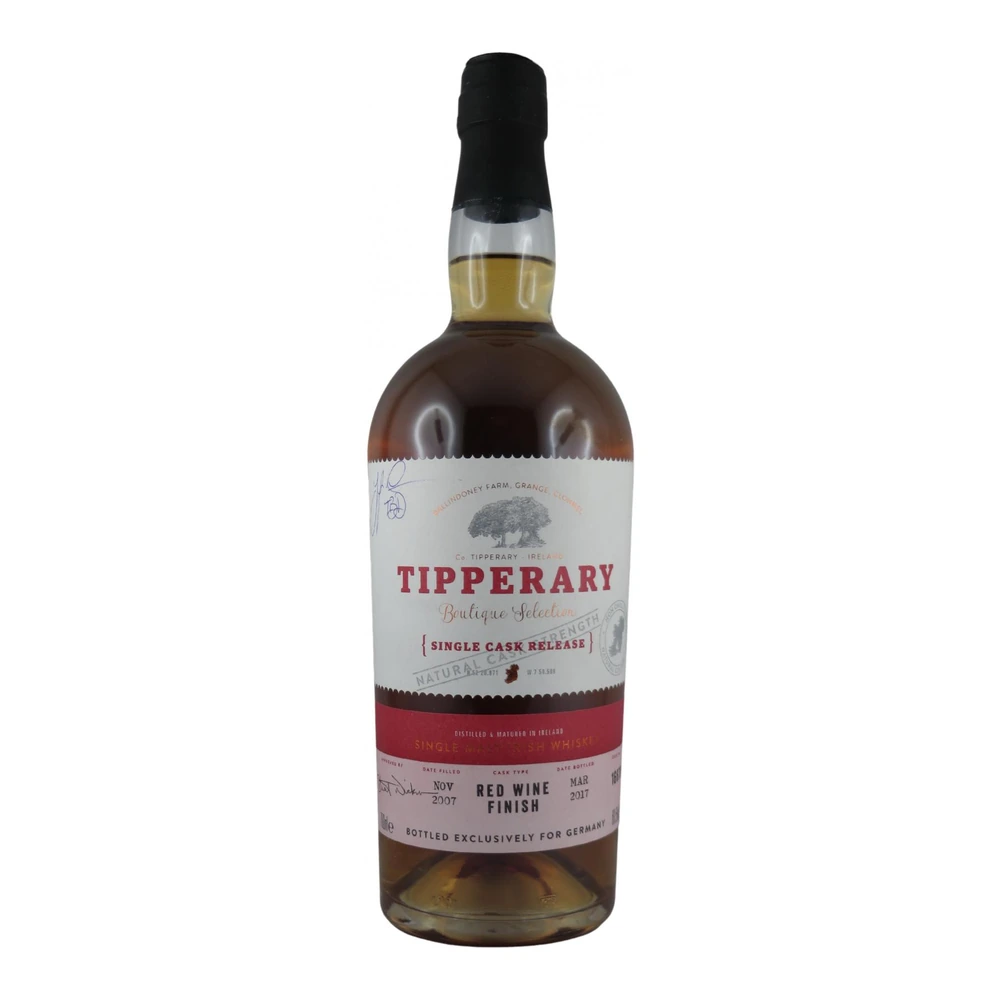 Tipperary 2007 Cask #16670 Red Wine Finish