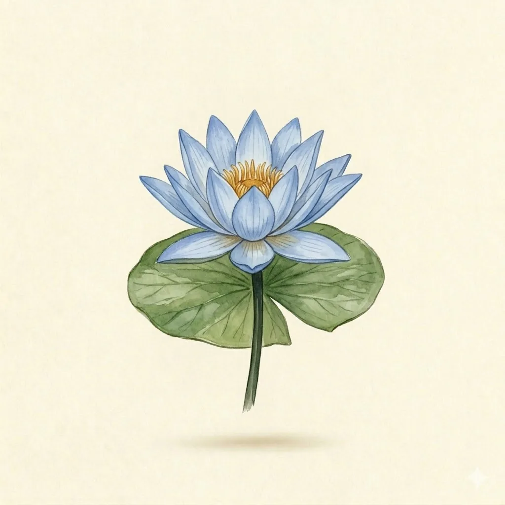 Blue Lotus Flower